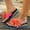 Orange, variant on Floral Rainbow Sandals For Women Summer Colorful, Platform Vacation Shoes Lightweight Comfort, Open Toe Casual Footwear Non Slip Sole, Soft Cushioned Beach Daily Essentials