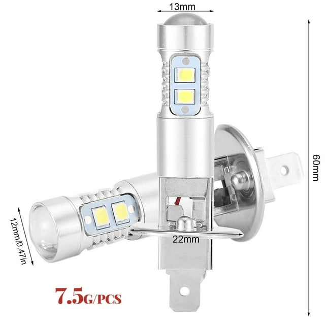 Bombillas de Faros, 6000K Con Bombillas lideró a Blancas Extremadamento Brillantes Bulbas de 360 Grados H1 Director de la Niebla Delantera para la Luz Delantera para la Luz del