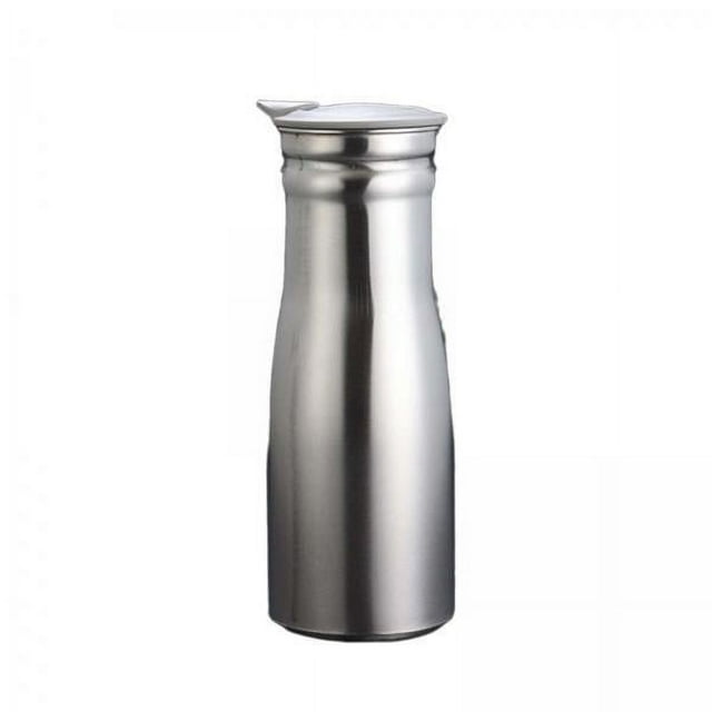 Jarra de agua,Tetera y jarra de agua de acero inoxidable,Jarra grande para tetera,cafetera,té helado,Jarra de agua caliente y bebidas frías de 1000 ml,Hervidor de agua