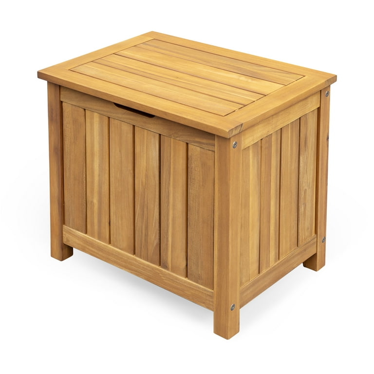 Christopher Knight Home Rustic 30 Gallon Acacia Wood Deck Box