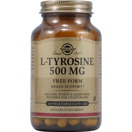 Solgar L-Tyrosine -- 500 mg - 100 Vegetable Capsules