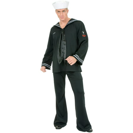 Adult Men's Black South Seas Sailor Navy Costume