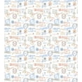 thumbnail image 3 of Travel Queen Size Duvet Cover Set, Vintage Old Rubber Stamps Tourist Passport Visa Certificate Vacation Holiday Theme, Decorative 3 Piece Bedding Set with 2 Pillow Shams, Multicolor, by Ambesonne, 3 of 3