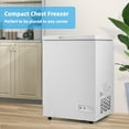 thumbnail image 3 of Costway 3.5 Cubic Feet Chest Freezer w/Removable Storage Basket Deep Freezer, 3 of 10