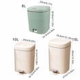 thumbnail image 5 of HannLk Foot Pedal 8/10/15L Trash Can Kitchen Household Foot-operated Storage Basket, 5 of 20
