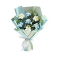 thumbnail image 3 of Ramo de flores de ganchillo, ramo de punto, artesanía artística, regalo ideal, decoración del hogar para Azul, 3 of 9