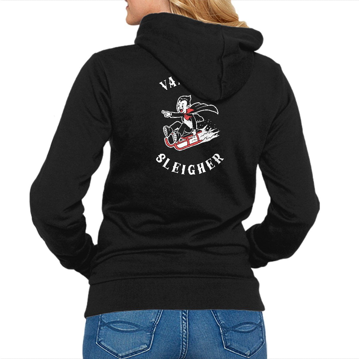 vampire denim zip up shirt