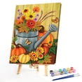 thumbnail image 1 of Cuadros Decorativos Kit de pintura por números DIY flor mariposa aceite arte imagen hogar pared decoración (B1899) Wdftyju embutido en tela, 1 of 9