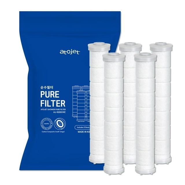 Filtros de repuesto para cabezales de ducha ATOJET AJ8200MC (5 filtros)
