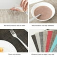 thumbnail image 3 of 10 Pcs Dining Table Placemats Washable PVC Table Mats Table Mats For Kitchen Dining-Offwhite-Set Of 10, 3 of 6