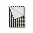 thumbnail image 2 of Stripe Soft Flannel Fleece Throw Blanket, Classy Retro Pattern of Repeating Ornament with Geometrical Elements, Cozy Plush for Indoor and Outdoor Use, 50" x 70", Eggshell Charcoal Grey, by Ambesonne, 2 of 6
