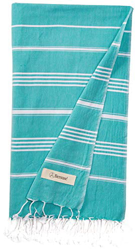 Bersuse 100% Cotton Anatolia XL Throw Blanket Turkish Towel Pestemal Bath Be 
