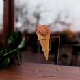 thumbnail image 4 of Iron Ice Cream Rack Golden Cone Holder Stand for Storage Use 3Pcs Metal, 4 of 5