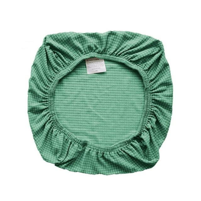 Wosthever Funda para silla Funda elástica Asiento protector de computadora Adornos Cubiertas para muebles de jardín Verde oscuro/Alfombrilla de asiento