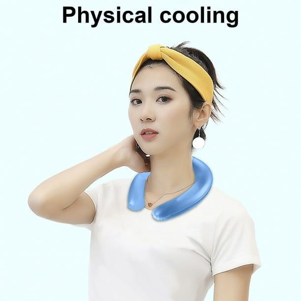 Neck Cooling Tube Physical Cooling Hands Free Cold Pack Relief in Hot ...