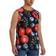 thumbnail image 2 of Balery Variety Of Fruits And Berries Camisetas sin mangas para hombre, absorbe la humedad y protege contra el mal olor.-Large, 2 of 7