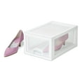 thumbnail image 4 of Sterilite 20518006 Stackable Small Drawer White Frame & See-Through (18 Pack), 4 of 6