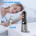 thumbnail image 3 of AMBLER Cordless Water Flosser for Teeth,4 Modes 4 Jet Tips Rechargeable Dental Oral Irrigator for Home and Travel (Black), 3 of 7