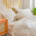 thumbnail image 5 of Move Over White Macrame Tassel Pillowcases Queen, 100% Washed Microfiber Pillow Cover Set of 2, Boho Decor, No Filling, 5 of 8