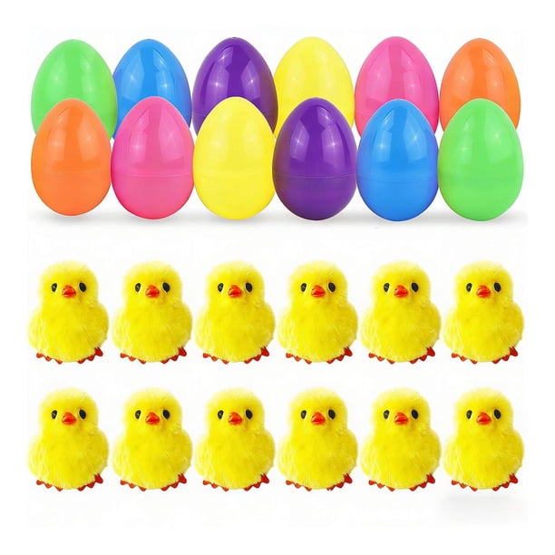 Huevo de Pascua relleno de peluches, decoración para cestas de Pascua. Estilo E