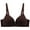 Coffee, variant on Wireless Comfy Bra for Women New Women's Daily Adjustable Underwear Gathered Thin Bra without Steel Ring Coffee 44