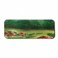 thumbnail image 1 of Mushroom Computer Mouse Pad, Fly Agarics Wonderland Lawn Meadow Scenery Greenwood, Rectangle Non-Slip Rubber Mousepad Large, 31" x 12" Gaming Size, Apple Green Fern Green, by Ambesonne, 1 of 2