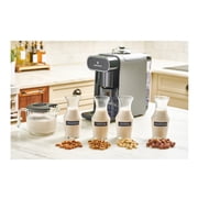 ChefWave Milkmade Non-Dairy Milk Maker (Silver/Black) – 6 Program, Auto-Clean Nut Milk Machine with Nut Platter (Almonds, Cashews, Walnuts, Hazelnuts)