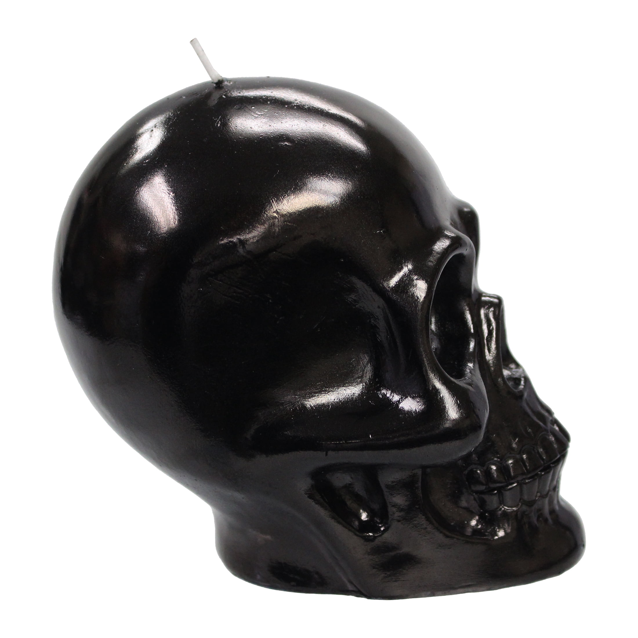 Mainstays Unscented Skull Candle, 4.5 inches, Black