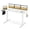 White, variant on 63" Electric Standing Desk with 3 Memory Heights and 2 Hanging Hooks, Adjustable Height Sit Stand Home Office Desk,Natural