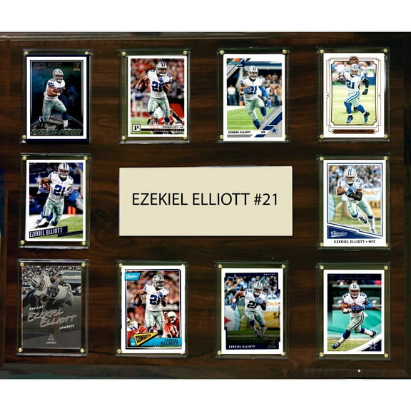 Ezekiel Elliott Dallas Cowboys 15'' x 18'' Plaque