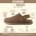 thumbnail image 2 of Cushionaire Boulder Genuine Leather Clogs for Women, Slingback Slip On Shoes with Adjustable Swivel Back Strap and Memory Foam Footbed, 2 of 20