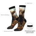 thumbnail image 4 of Balery Grassland Sunflower Cow Pattern Crew Socks Unisex– Soft & Breathable Socks for Men & Women, One-Size Fits Most (US 5-11), Comfortable & Durable for Daily Wear, 4 of 6