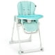 Babyjoy Chaise Haute Chaise d'Alimentation Pliable w/ 4 Roues Verrouillables Vert – image 1 sur 10