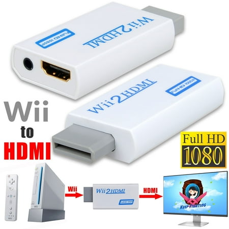 - Wii to HDMI 720P 1080P Converter Adapter Full HD Video with 3.5mm Audio Output