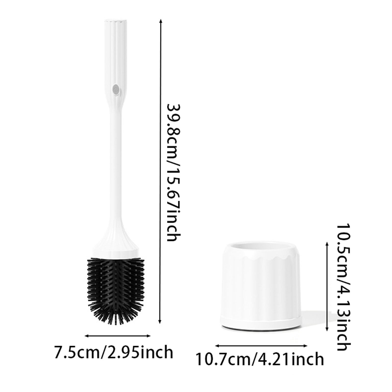 Toilet Scrubber Silicone Toilet Brushes For Bathroom With Holder Toilet Brush Cleaner Toilet Brush Floor Standing Without Drilling Watch Polish Porcelain And Polish Stainless Steel Plug Dish Soap