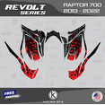 thumbnail image 3 of Kalair GFX Graphics Kit for Yamaha ATV RAPTOR 700 (2013-2022) Revolt Series, 3 of 5
