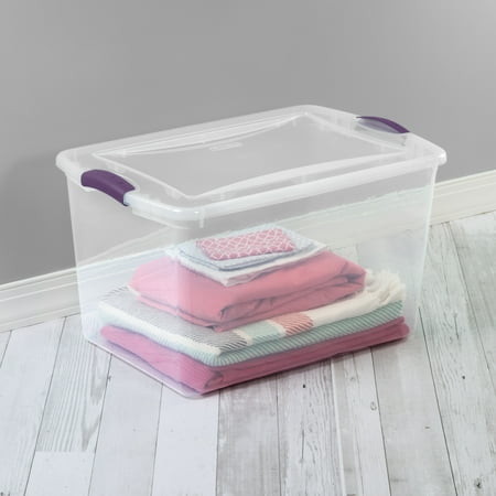 Sterilite, 66 Qt./62 L Latch Box, Moda Purple