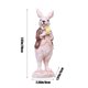 thumbnail image 3 of Easter Bunny Decorations Resin Figurine Ornament Brown Gold Silver Blue Yellow 1pc 7.87in Tabletop Statue Living Room Home Décor Gift 270g, 3 of 9