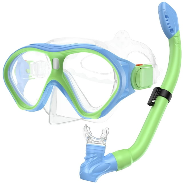 Equipo de Snorkel Gintenco Set con Snorkel Seco para Niños de 6 a 14 Años