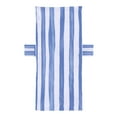 thumbnail image 1 of Funda para silla de playa, práctica funda de microfibra a rayas para silla de piscina, toalla con bolsillo para exteriores, viajes, ocio y . Azul, 1 of 8