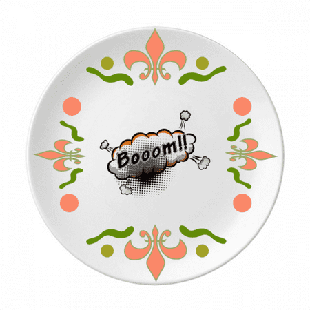 

Boom Clouds Gas Art Deco Fashion Flower Ceramics Plate Tableware Dinner Dish