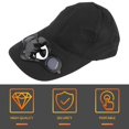 thumbnail image 3 of Summer Solar Energy Fan Cap, Sport Outdoor hat Cap with Solar Sun Power Radiator Fan, 3 of 7