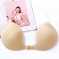 thumbnail image 3 of Women Invisible Lift Sticky Bra Breathable Strapless Front Button Silicone Bras, 3 of 5