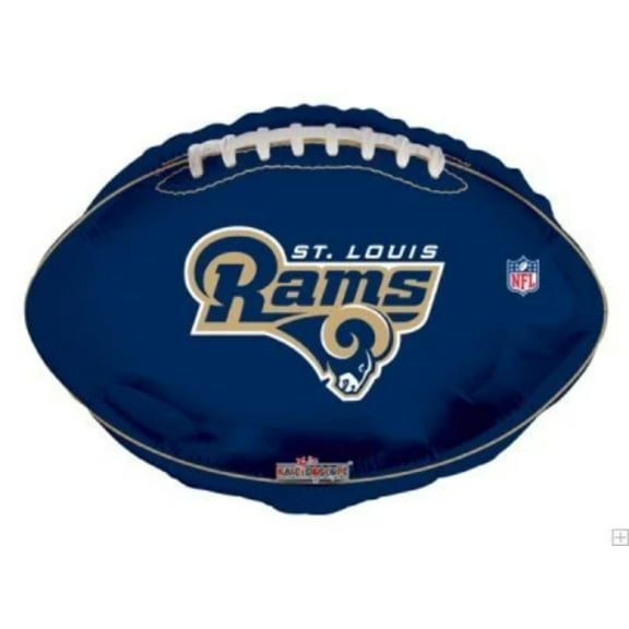 18" ST. LOUIS RAMS Football Balloon • Party Supplies Decorations Foil Mylar Balloon