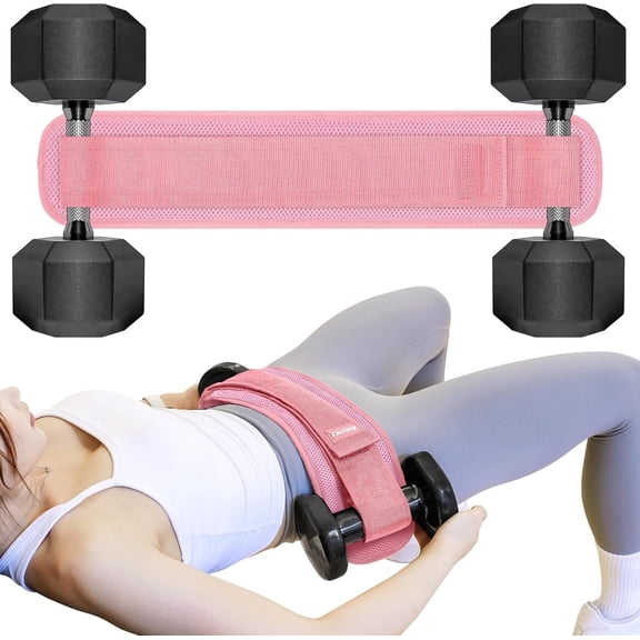 Thrust Belt,   Thrust Belt for Dumbbells Heavy, Booty Belt for  Thrust, Slip-Resistant Padding  Thrust Belt for Gym or  Workouts,  Thrust Band for Dumbbell Kettlebell Plate