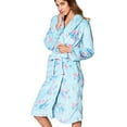 thumbnail image 5 of Casual Nights Women's Heart Long Sleeve Mini Popcorn Fleece Plush Robe, 5 of 5