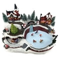 thumbnail image 2 of Battery Operated Lighted Christmas Scene Figurine with Ice Skating Ring, 2 of 12