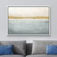 thumbnail image 2 of wall26 Framed Canvas Print Wall Art Minimal Pastel Watercolor Ocean Sea Landscape Abstract Shapes Illustrations Modern Art Decorative Contemporary for Living Room, Bedroom, Office - 16x24 White, 2 of 5
