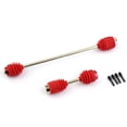 thumbnail image 3 of Red Metal Steel CVD Center Driveshaft Set with Dust Boots - BJM473 Replacement for Traxxas Summit 1/10 RC Car (Front & Rear Driveshaft Included), 3 of 6