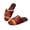 Beige, variant on POLERO Christmas Pattern Open Toe House Slippers for Women Men Soft Cotton Indoor Shoes Memory Foam Slip On Bedroom Slippers, Size 4.5-5.5